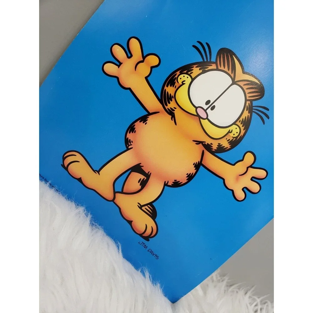 Vintage 1978 GARFIELD CAT Poster Argus Jim Davis dadbod gym kitchen mancave gift